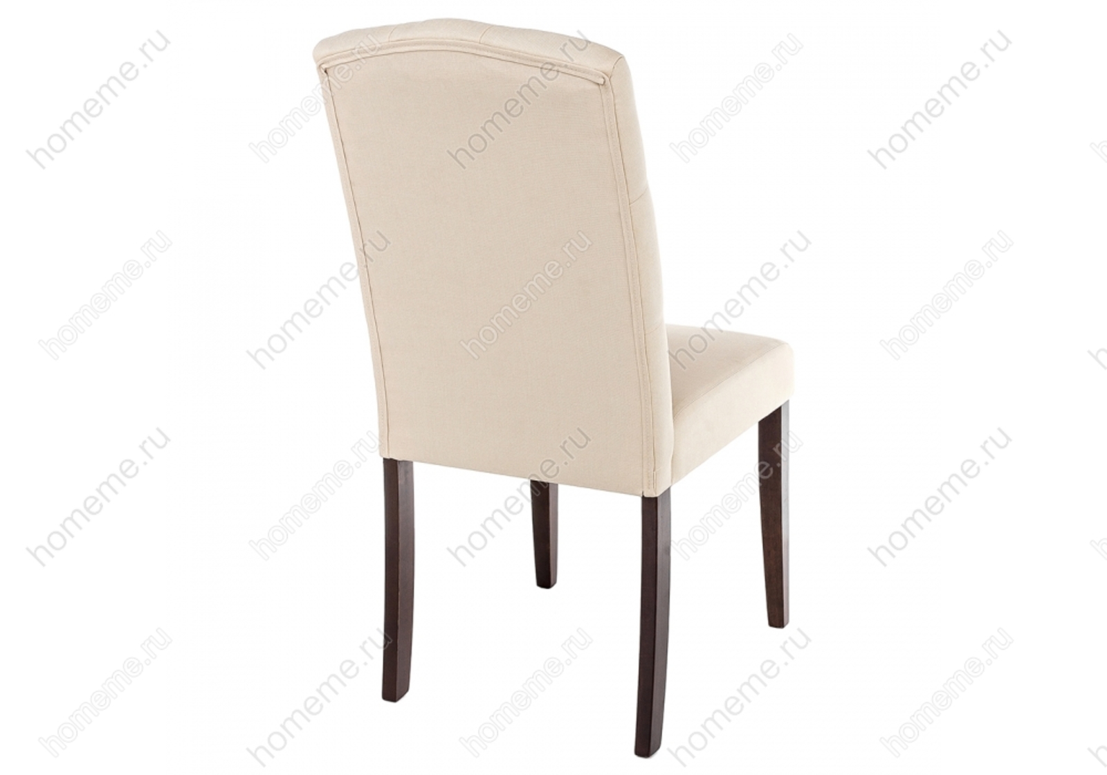 стул elegance dark walnut fabric cream бежевого цвета