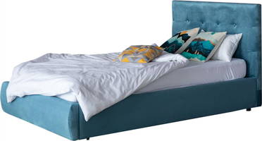 Мягкая кровать Selesta 1200 синяя с подъем.механизмом