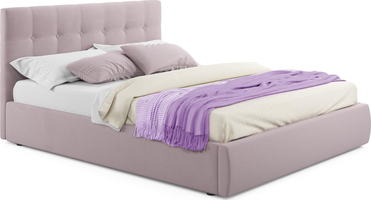 Мягкая кровать Selesta 1800 лиловая с подъемным механизмом