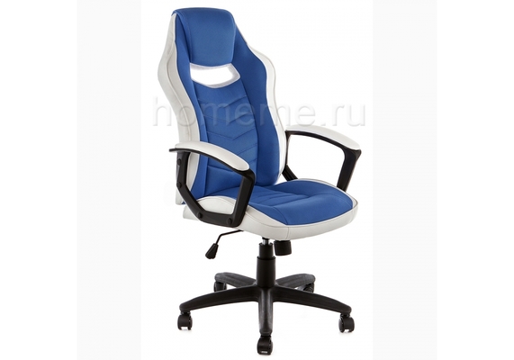 Компьютерное кресло  Gamer белое / синее 1940 (13544)