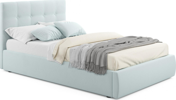 Мягкая кровать Selesta 1400 мята пастель с подъемным механизмом