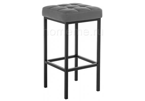 Барный стул Лофт Кожзам Темно-Серый / Черный Матовый Лофт кожзам темно-серый / черный матовый 