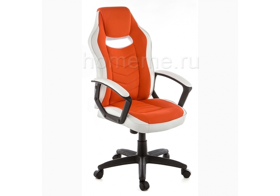 Компьютерное кресло  Gamer белое / оранжевое 1939 (13543)