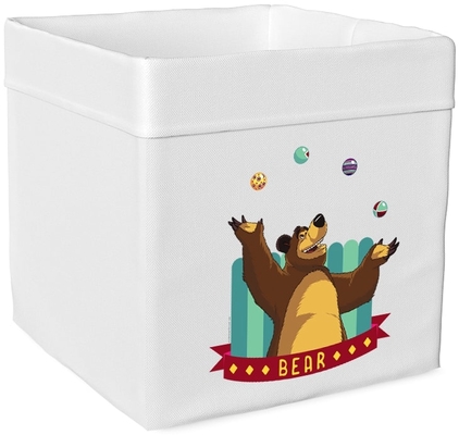  Маша И Медведь Folk Ящик текстильный для игрушек Маша и Медведь 7