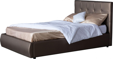 Мягкая кровать Селеста 1200 мокко с подъемным механизмом