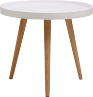 Кофейный столик Aurora диам.50x 44.5см, белый