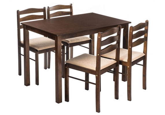 Обеденная группа Starter (Стол И 4 Стула) Oak / Beige Starter (стол и 4 стула) oak / beige 