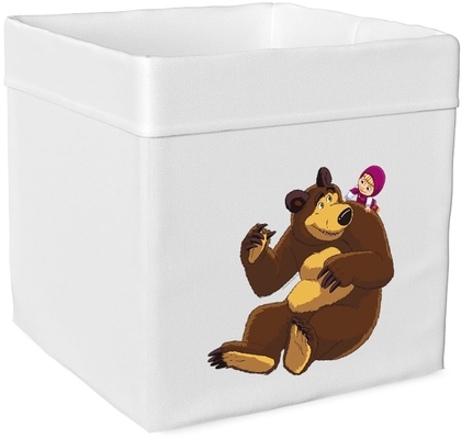  Маша И Медведь Folk Ящик текстильный для игрушек Маша и Медведь 6