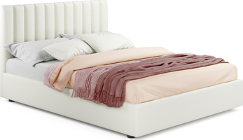 Мягкая кровать Olivia 1400 беж с подъемным механизмом