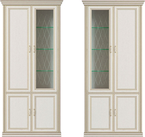 Шкаф 4-х дверный (1 стеклодверь) Венето
